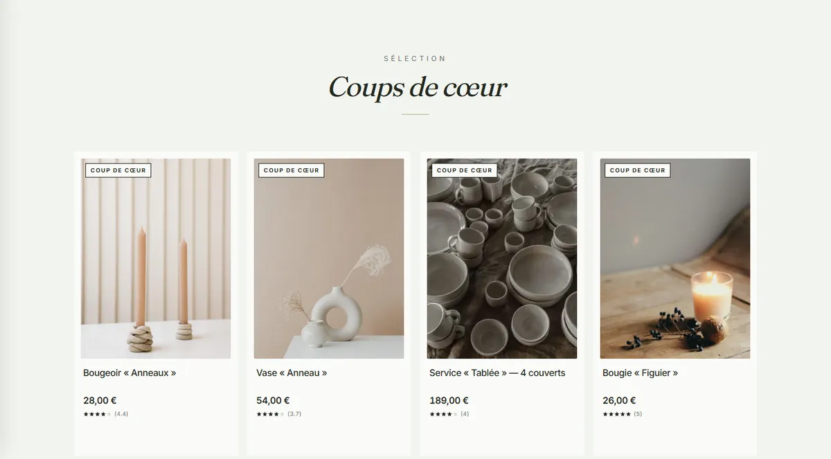 La boutique Maison Ocre avec le thème Botanique